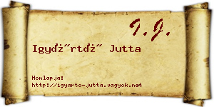 Igyártó Jutta névjegykártya